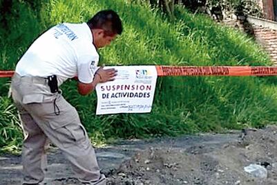 Suspenden instalación de gas natural por malos trabajos