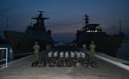 Aseguran 500 kg de cocaína a bordo de embarcación en Guerrero