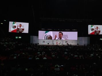 Peña Nieto llega al cierre de la XXII Asamblea Nacional del PRI