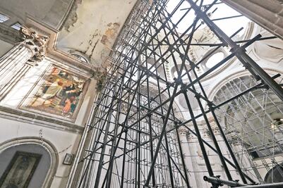 Iglesia en la Guerrero presenta nuevas fisuras