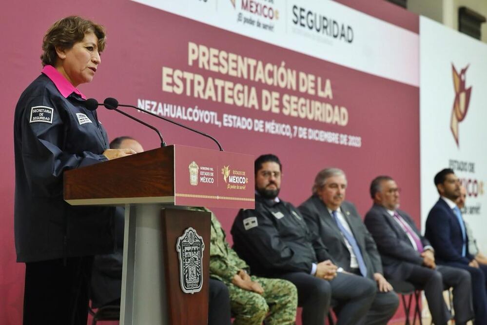 Presenta Delfina Gómez estrategia de seguridad para Edomex de 5 ejes