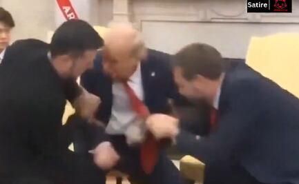 ¡Lucharán a dos de tres caídas!; crean video con IA de “pelea” entre Trump y Zelensky