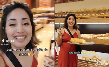 TikTok: Extranjera compra por primera vez pan dulce en México y le sorprende variedad
