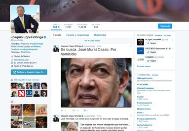 López-Dóriga llama homicida y pederasta a Murat