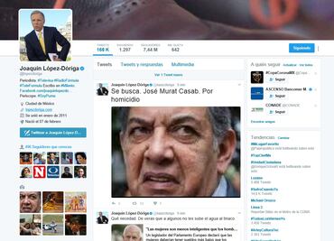 López-Dóriga llama homicida y pederasta a Murat