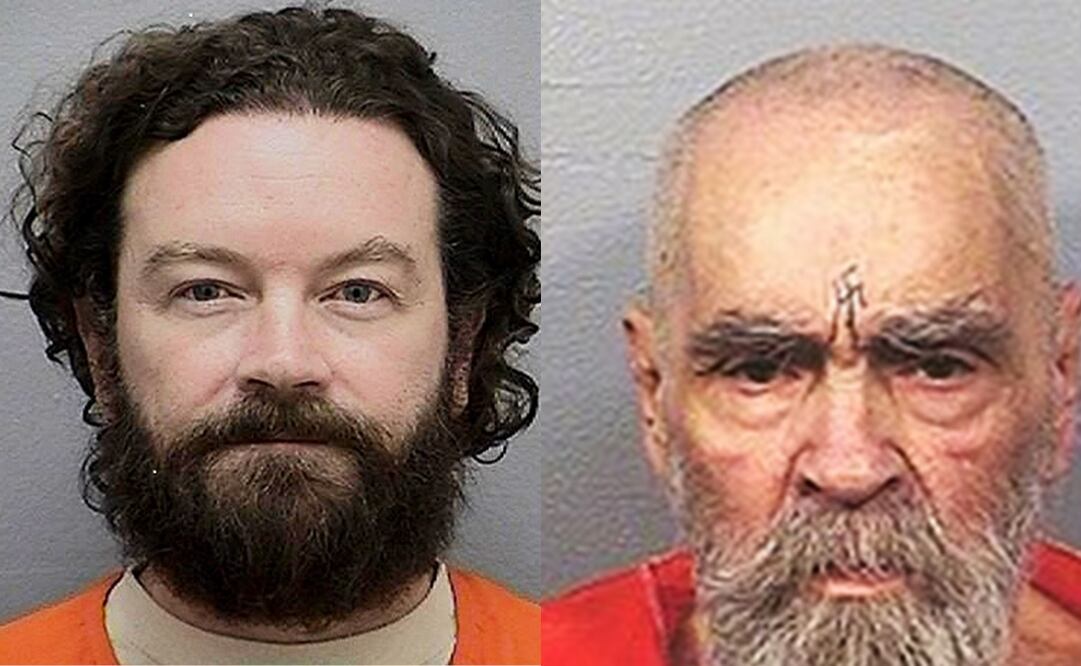 Danny Masterson y Charles Manson, dos de los presos de la Prisión Estatal de Corcoran, en California.
Fotos: Especial