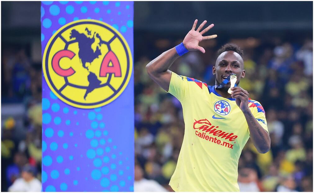 Julián Quiñones festejando el título del América / FOTO: Imago7