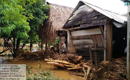 Lluvias dejan un muerto y afectaciones en cinco municipios de Oaxaca