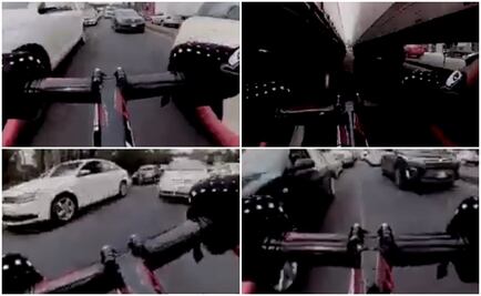 Ciclista circula en sentido contrario y a toda velocidad sobre Constituyentes 