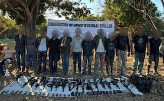 Fuerzas federales y estatales se enfrentan a grupo armado en San Ignacio, Sinaloa; hay 14 detenidos, dos se ellos están heridos