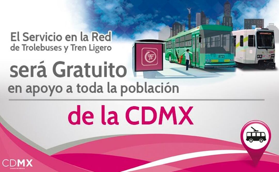 Tren Ligero y Trolebús ofrecerán servicio gratuito tras sismo