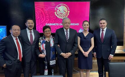 AMLO y Sheinbaum encabezan gabinete de seguridad previo a conferencia mañanera