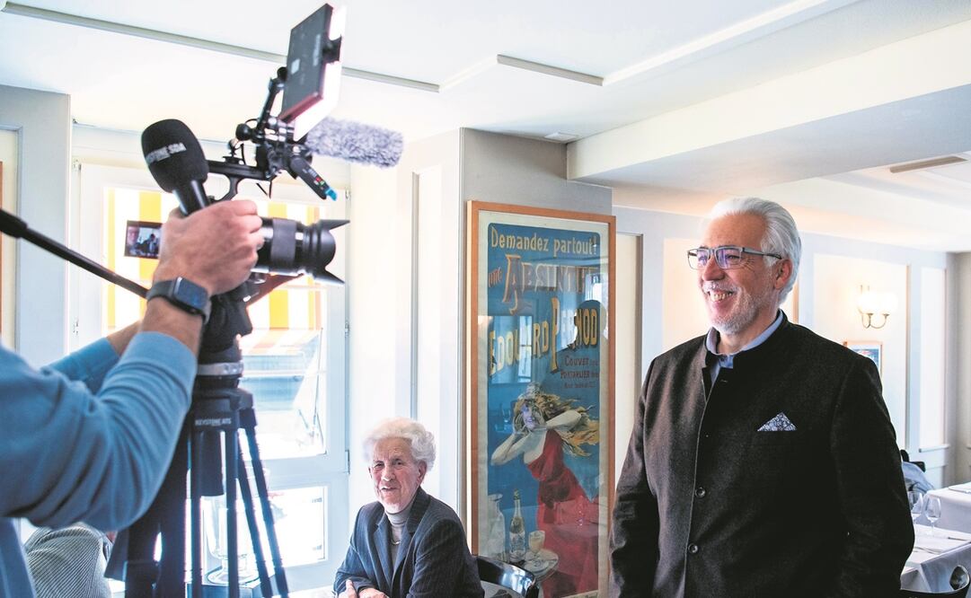 Peter Weigelt, presidente del comité del No en la consulta sobre el plan para otorgar millones en subsidios a medios de comunicación. Foto: PETER SCHNEIDER/ AP