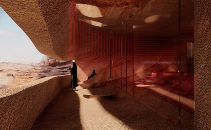 El resort de lujo que “esculpirán” en las montañas de Arabia Saudita