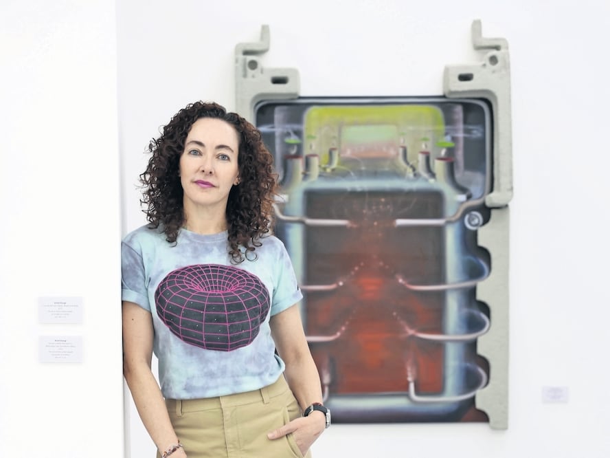 Karen Huber, propietaria de la galería ubicada en Bucareli. Foto: Gabriel Pano / EL UNIVERSAL