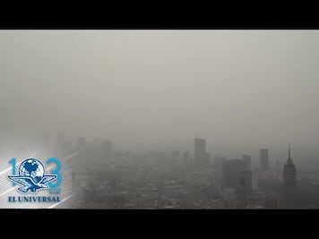 Este es el video de drone que se hizo viral; la CDMX bajo "nata" de contaminación