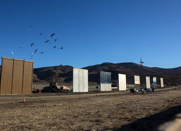 Listos, los 8 prototipos para el muro fronterizo de Trump