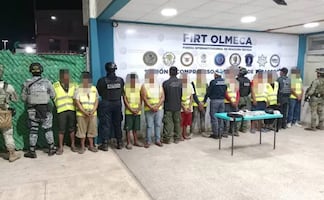 Caen 10 hombres dedicados al narcomenudeo en Comalcalco, Tabasco; decomisan 131 dosis de marihuana 