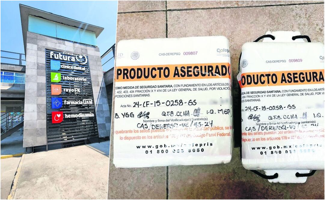 La clínica Futura, ubicada en Coacalco, carece de señalamientos, áreas de curación y choque en el acceso a urgencias, además de área de recuperación central y enfermería en la sala de operaciones. Foto: Especial