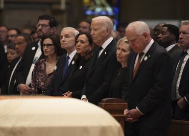 Joe Biden y Kamala Harris acuden al funeral de la demócrata Melissa Hortman; la legisladora fue asesinada junto con su esposo