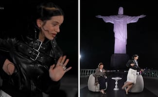 ¡Momento épico! Rosalía huye de una cucaracha en plena entrevista y su reacción se vuelve viral