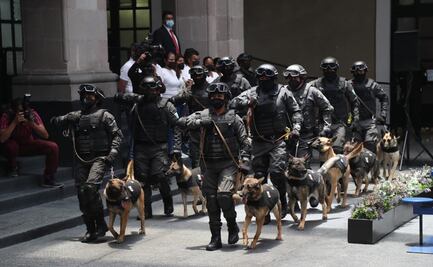 Embajada de Estados Unidos dona binomios caninos a penales del Edomex