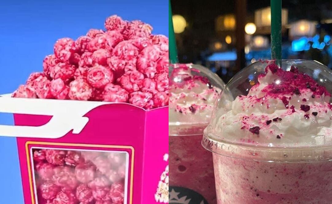 Las palomitas y el frappé se suman a la lista de alimentos temáticos de "Barbie la película"