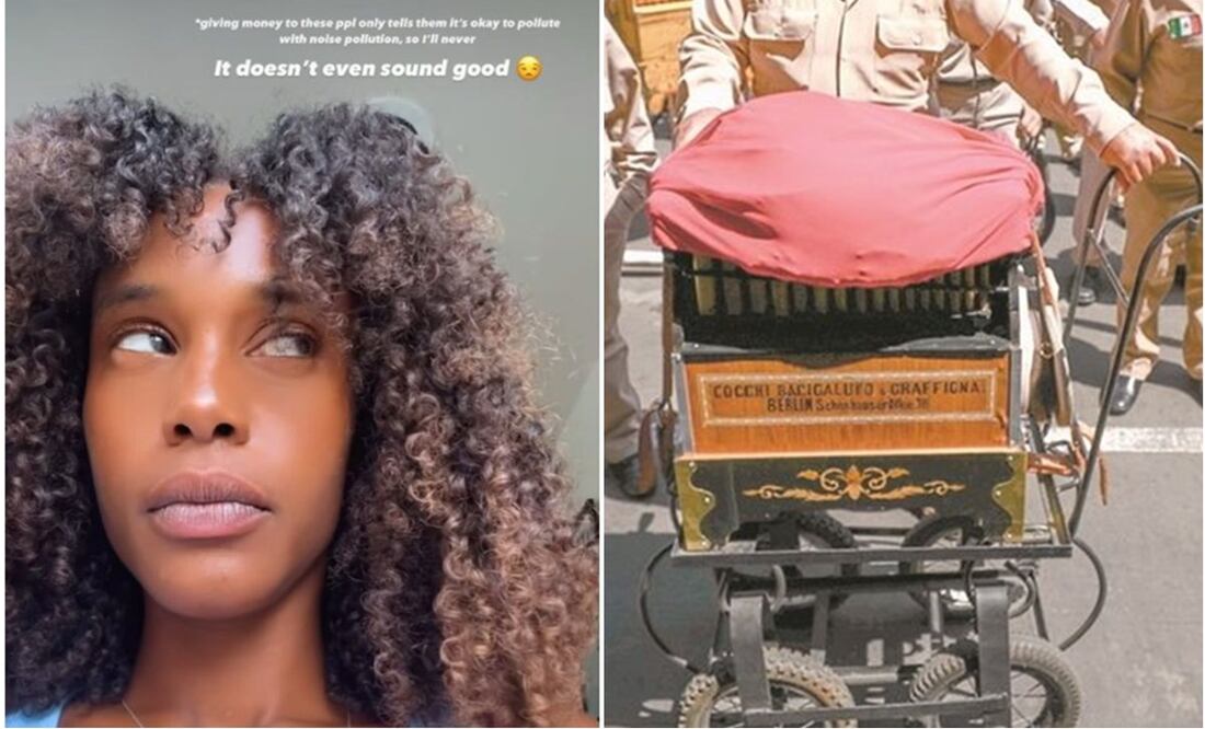 Extranjera explota contra organilleros de CDMX. Foto: TikTok y EL UNIVERSAL