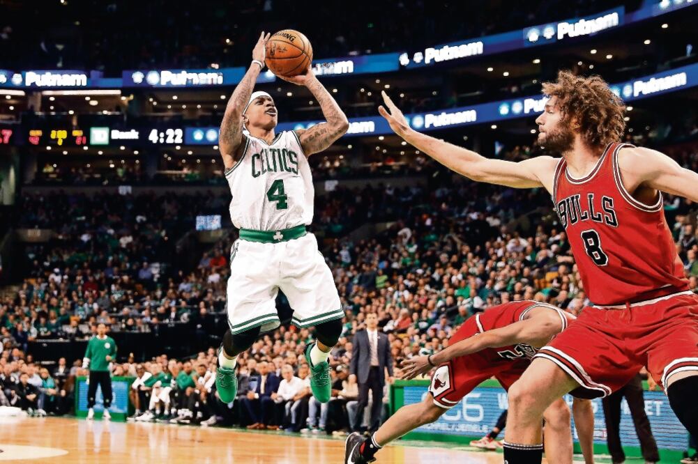 Isaiah Thomas anotó 22 puntos en la gran victoria en el TD Garden (WINSLOW TOWNSON. USA TODAYS)