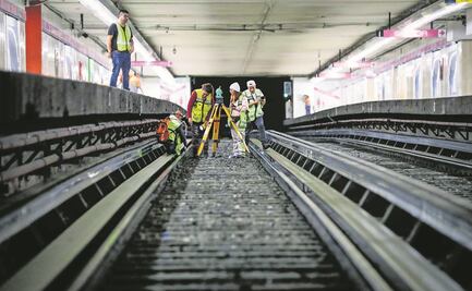Así preparan, por las noches, el nuevo circuito eléctrico de la L1 del Metro