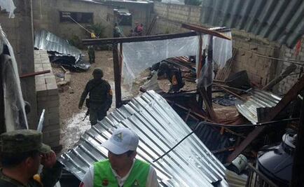 Suman 437 casas dañadas por tornado en Chiapas