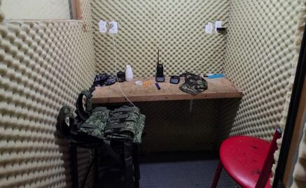 Desmantelan cabina acondicionada por célula de extorsionadores; cae el líder del cártel y tres hombres más