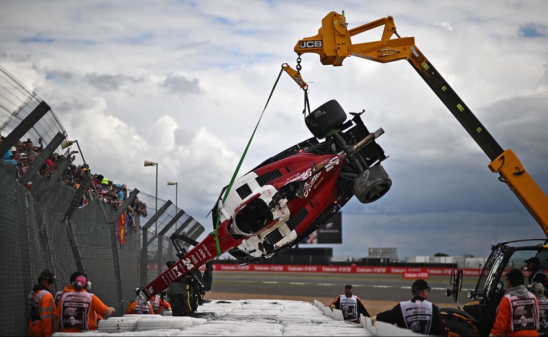 Monoplaza de Guanyu Zhou en el Gran Premio de Gran Bretaña - FOTO: AFP