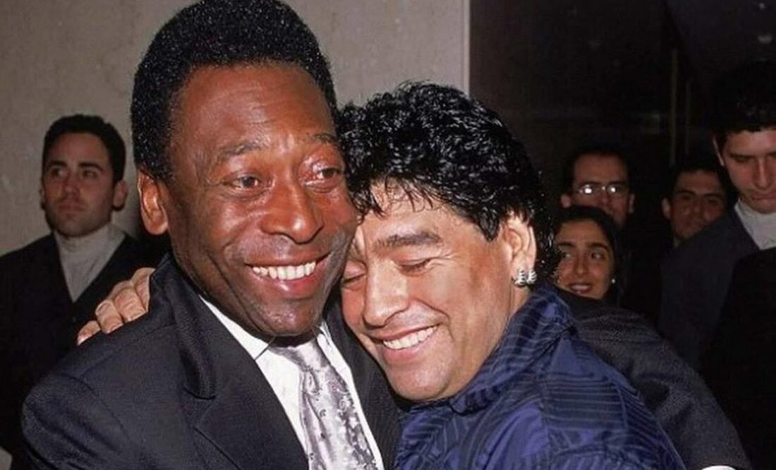 Pelé y Diego Armando Maradona reunidos - FOTO: Twitter @Pele