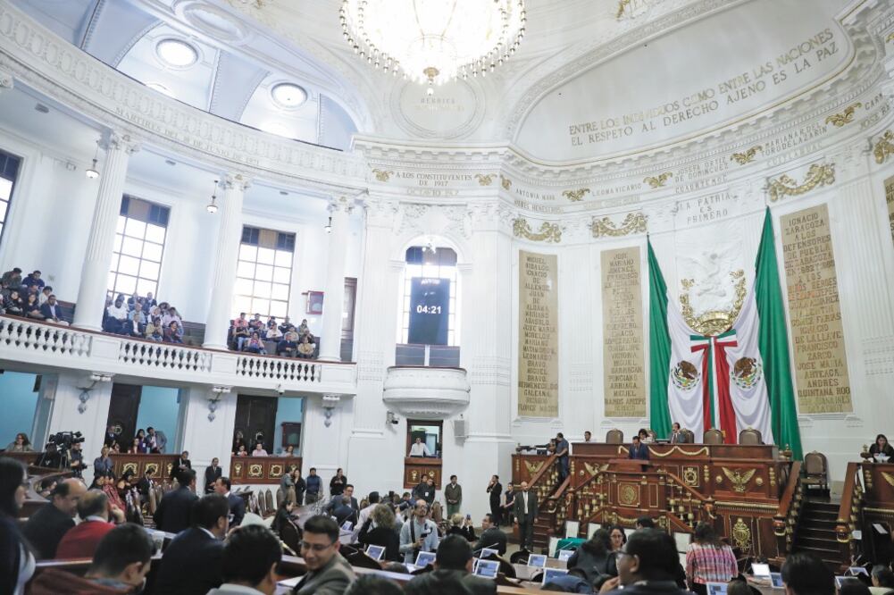 El próximo periodo de sesiones del Congreso de la Ciudad de México inicia el 1 de septiembre. Foto: IVÁN STEPHENS. EL UNIVERSAL
