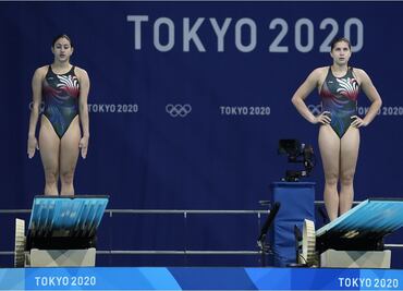 Dupla mexicana acaricia el podio en la final de trampolín 3m