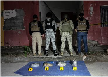 Realizan 5 cateos en domicilios de Tamaulipas; aseguran drogas, armas y vehículos robados