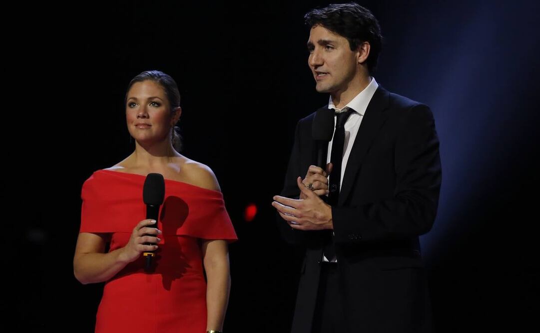 Sophie y Justin Trudeau. Foto: AFP