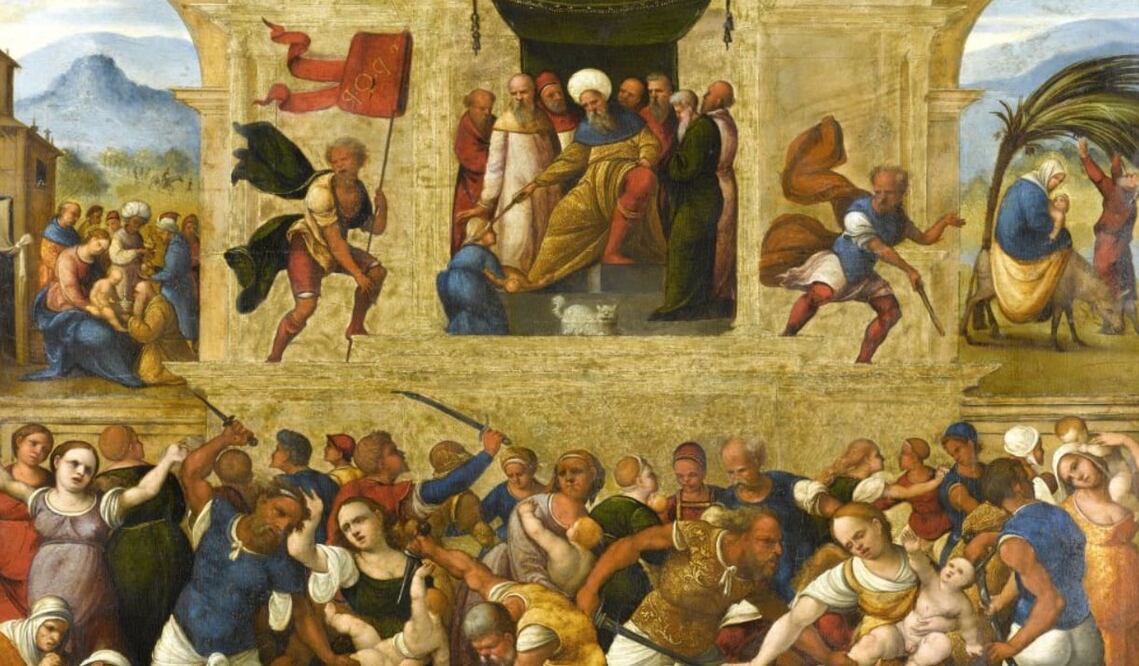 La Masacre de los Inocentes, de Lodovico Mazzolino, 1510-1530.Foto: Getty Image vía BBC