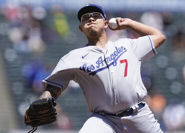 Julio Urías brilla con los Dodgers en juego ante los Giants