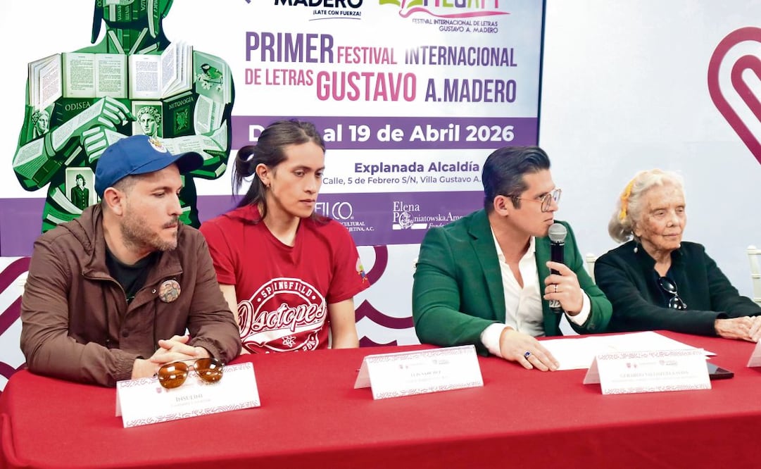 La escritora Elena Poniatowska, en el lanzamiento del Festival de Letras en Gustavo A. Madero. Foto: HIRAM DEL PALACIO/ FILGAM
