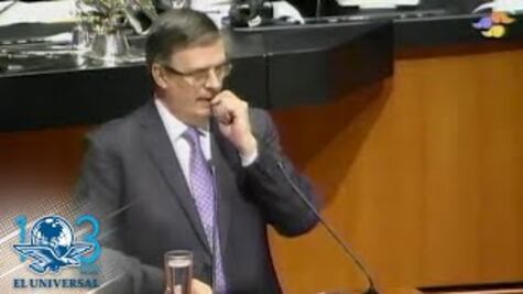 Con EU, ningún compromiso oculto o ilegal, asegura Ebrard al Congreso