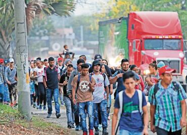 Migrantes parten de Honduras hacia EU