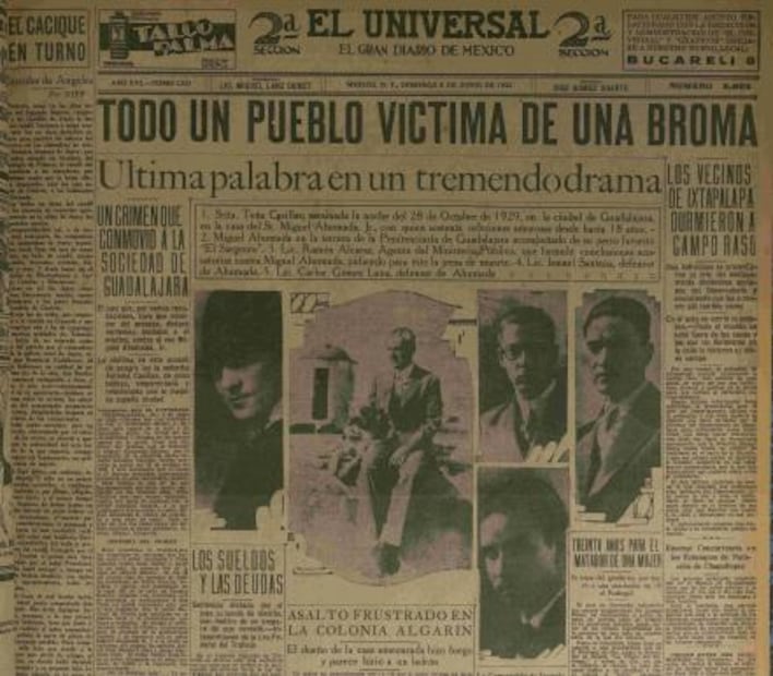 El domingo 5 de junio de 1932 se difundía una nota curiosa acerca de una broma que dos personas habían hecho a toda una comunidad de “Ixtapalapa”. Los hombres dijeron venir del Observatorio Nacional de Tacubaya y que se registraría otro temblor justo en el cerro de la Estrella, lo cual provocó que la gente atemorizada sacara sus camas a la calle o durmiera en los jardines. La policía ya los buscaba. Foto: Hemeroteca El Universal.