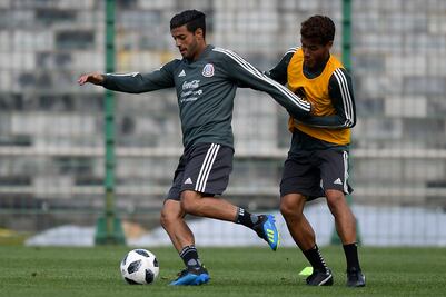 Carlos Vela y Jonathan Dos Santos en el Equipo de las Estrellas de la MLS