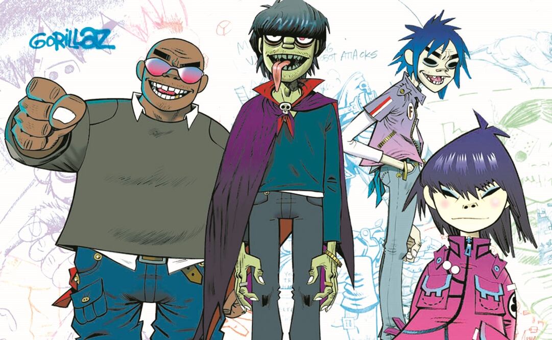 Gorillaz. Foto: Archivo