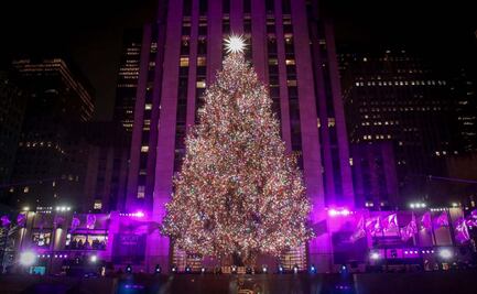 VIDEO: Árbol de Navidad del Rockefeller Center se ilumina en Nueva York; tiene más de 50 mil luces LED de colores