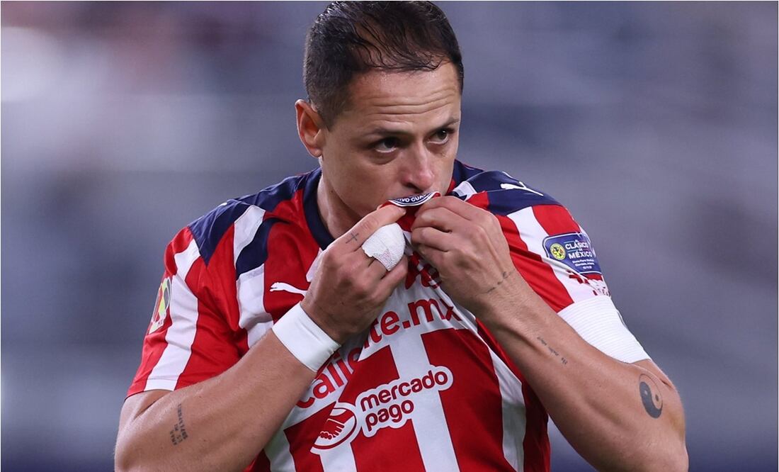 Chicharito anota en el amistoso ante América. FOTO: @Chivas