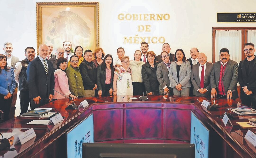 Sheinbaum se reunió con ediles del oriente del Edomex. Foto Especial
