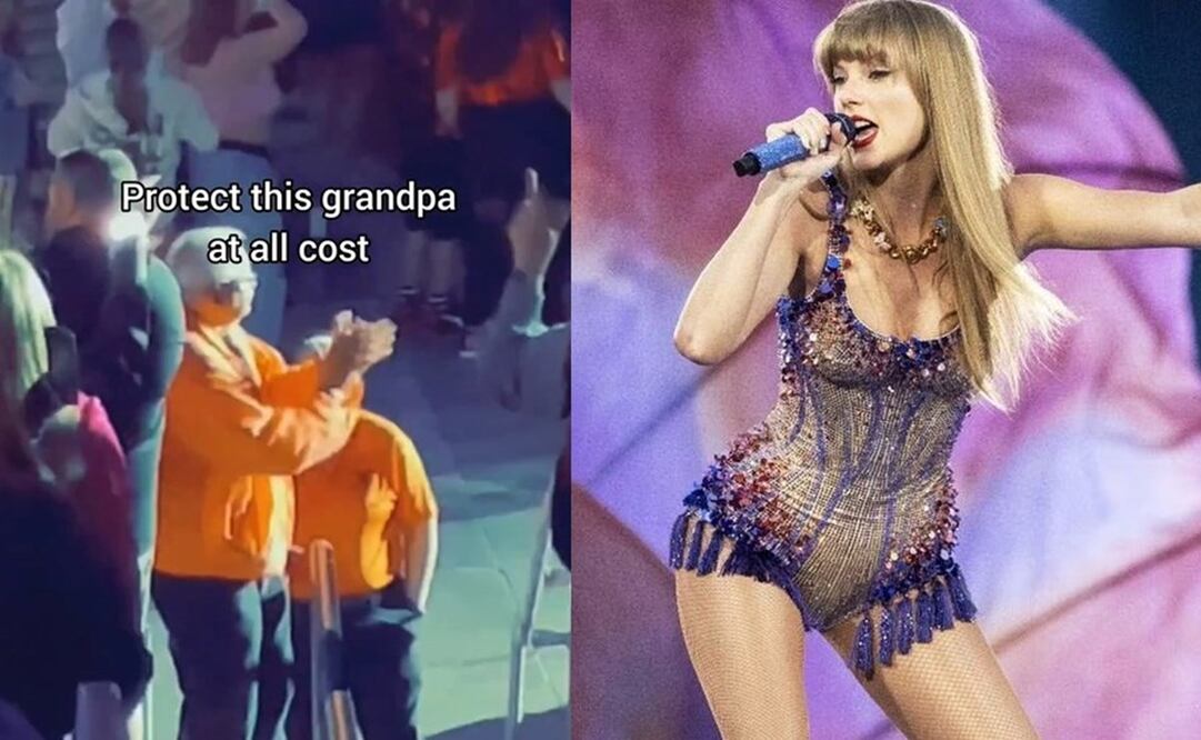 Taylor Swift puso a bailar a un abuelito durante un concierto. Foto: Instagram / EFE
